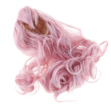 1/3 BJD Dolls Pink Hair Curly Wig For 60cm Night Lolita Doll Accessory