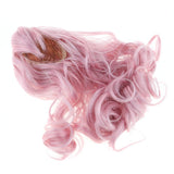 1/3 BJD Dolls Pink Hair Curly Wig For 60cm Night Lolita Doll Accessory