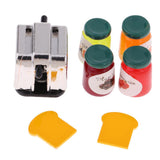 Maxbell 1/12 Dollhouse Miniature Kitchen Supplies Microwave & Bread Maker with Food