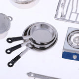 Maxbell 1/12 Dollhouse Miniature Kitchen Furniture Kit with Kitchenware Cookware Set