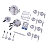 Maxbell 1/12 Dollhouse Miniature Kitchen Furniture Kit with Kitchenware Cookware Set