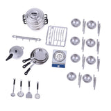 Maxbell 1/12 Dollhouse Miniature Kitchen Furniture Kit with Kitchenware Cookware Set