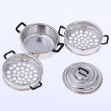 Maxbell 1/12 Dollhouse Miniature Kitchen Furniture Kit with Kitchenware Cookware Set