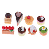 Maxbell 1:12 Miniature Cake Fruit Stand with Tableware Dollhouse Kitchen Accessories