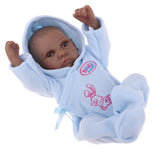 Maxbell 28cm Lifelike Vinyl Boy Baby Doll Costumed Newborn Girl Kid Learning Toy