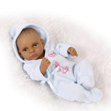 Maxbell 28cm Lifelike Vinyl Boy Baby Doll Costumed Newborn Girl Kid Learning Toy