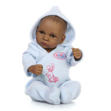 Maxbell 28cm Lifelike Vinyl Boy Baby Doll Costumed Newborn Girl Kid Learning Toy