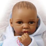 Maxbell 28cm Lifelike Vinyl Boy Baby Doll Costumed Newborn Girl Kid Learning Toy
