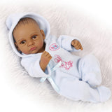 Maxbell 28cm Lifelike Vinyl Boy Baby Doll Costumed Newborn Girl Kid Learning Toy