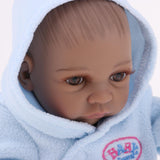 Maxbell 28cm Lifelike Vinyl Boy Baby Doll Costumed Newborn Girl Kid Learning Toy