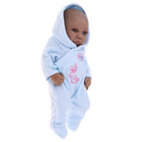 Maxbell 28cm Lifelike Vinyl Boy Baby Doll Costumed Newborn Girl Kid Learning Toy