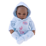 Maxbell 28cm Lifelike Vinyl Boy Baby Doll Costumed Newborn Girl Kid Learning Toy