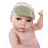 Maxbell 27cm Lifelike Vinyl Boy Baby Doll Costumed Newborn Girl Kid Learning Toy #2