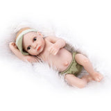 Maxbell 27cm Lifelike Vinyl Boy Baby Doll Costumed Newborn Girl Kid Learning Toy #2