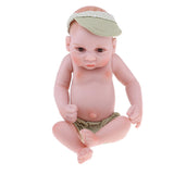 Maxbell 27cm Lifelike Vinyl Boy Baby Doll Costumed Newborn Girl Kid Learning Toy #2