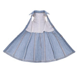 Maxbell Lovely Doll Clothes Sleeveless Denim Dress for 1/6 BJD Doll Clothing Accs