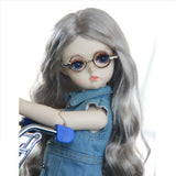 Maxbell Lovely Doll Clothes Sleeveless Denim Dress for 1/6 BJD Doll Clothing Accs