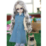 Maxbell Lovely Doll Clothes Sleeveless Denim Dress for 1/6 BJD Doll Clothing Accs