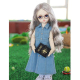 Maxbell Lovely Doll Clothes Sleeveless Denim Dress for 1/6 BJD Doll Clothing Accs