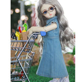 Maxbell Lovely Doll Clothes Sleeveless Denim Dress for 1/6 BJD Doll Clothing Accs