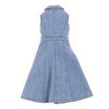 Maxbell Lovely Doll Clothes Sleeveless Denim Dress for 1/6 BJD Doll Clothing Accs