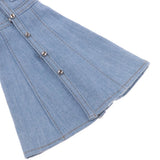 Maxbell Lovely Doll Clothes Sleeveless Denim Dress for 1/6 BJD Doll Clothing Accs
