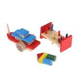 Maxbell 1:12 Scale Doll House Miniature Decor Wooden Building Blocks Boat Music Tool