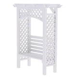 Maxbell 1/12Dollhouse Miniature Wooden Flower Storage Rack Display Shelf Stand White