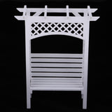 Maxbell 1/12Dollhouse Miniature Wooden Flower Storage Rack Display Shelf Stand White
