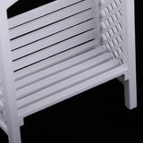 Maxbell 1/12Dollhouse Miniature Wooden Flower Storage Rack Display Shelf Stand White