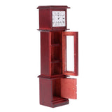 Maxbell 1/12 Dollhouse Miniature Vintage Grandfather Clock for Living Room Furniture