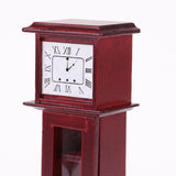 Maxbell 1/12 Dollhouse Miniature Vintage Grandfather Clock for Living Room Furniture