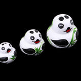 Maxbell Wooden Russian Nesting Dolls Panda Bamboo Matryoshka Hand Painted 10 Pieces