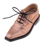 Maxbell 1/3 BJD SD17 Uncle Shoes Laced Leather Shoes for MSD SD Doll Champagne