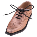 Maxbell 1/3 BJD SD17 Uncle Shoes Laced Leather Shoes for MSD SD Doll Champagne