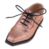 Maxbell 1/3 BJD SD17 Uncle Shoes Laced Leather Shoes for MSD SD Doll Champagne