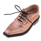 Maxbell 1/3 BJD SD17 Uncle Shoes Laced Leather Shoes for MSD SD Doll Champagne