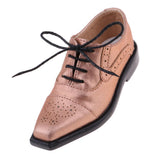 Maxbell 1/3 BJD SD17 Uncle Shoes Laced Leather Shoes for MSD SD Doll Champagne