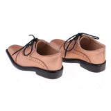 Maxbell 1/3 BJD SD17 Uncle Shoes Laced Leather Shoes for MSD SD Doll Champagne