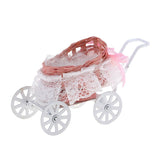 Maxbell Mini Alloy Baby Push Cart Pushchair 1/12 Dollhouse Miniatures Kids Toys