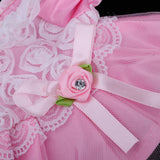 Maxbell Sweet Doll Lace Rose Dress Skirt with Hairpin for Mellchan Doll Outfit Accs