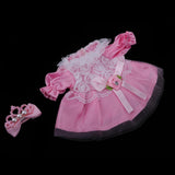 Maxbell Sweet Doll Lace Rose Dress Skirt with Hairpin for Mellchan Doll Outfit Accs