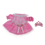 Maxbell Sweet Doll Lace Rose Dress Skirt with Hairpin for Mellchan Doll Outfit Accs