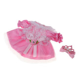 Maxbell Sweet Doll Lace Rose Dress Skirt with Hairpin for Mellchan Doll Outfit Accs