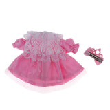 Maxbell Sweet Doll Lace Rose Dress Skirt with Hairpin for Mellchan Doll Outfit Accs