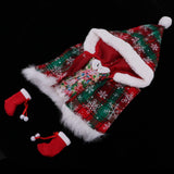 Maxbell Doll Christmas Outfit Cape Coat Dress Boots Suit for 12" Blythe Doll Clothes