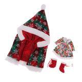 Maxbell Doll Christmas Outfit Cape Coat Dress Boots Suit for 12" Blythe Doll Clothes