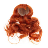 Maxbell Fashion Dolls Wigs DIY Curly Wig Hairpiece For 1/4 Xinyan Dolls Carroty