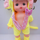 Maxbell Cartoon Monkey Jumpsuit Socks for Mellchan Baby Doll Clothes Accessory Pink