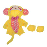 Maxbell Cartoon Monkey Jumpsuit Socks for Mellchan Baby Doll Clothes Accessory Pink